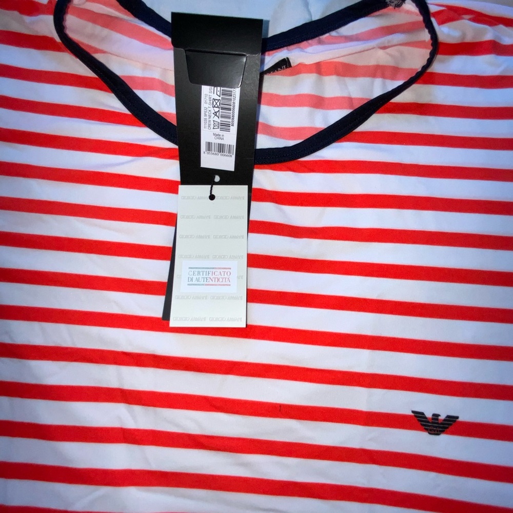 Emporio Armani, microfiber t-shirt size XXL, FITS SMALL, underarm 20”